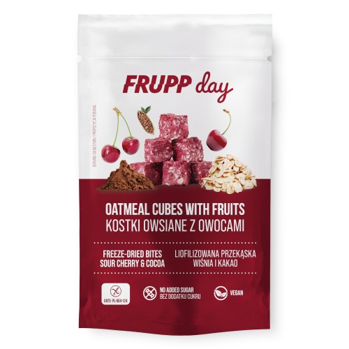 Kostki owsiane FRUPP Day - Wiśnia i kakao