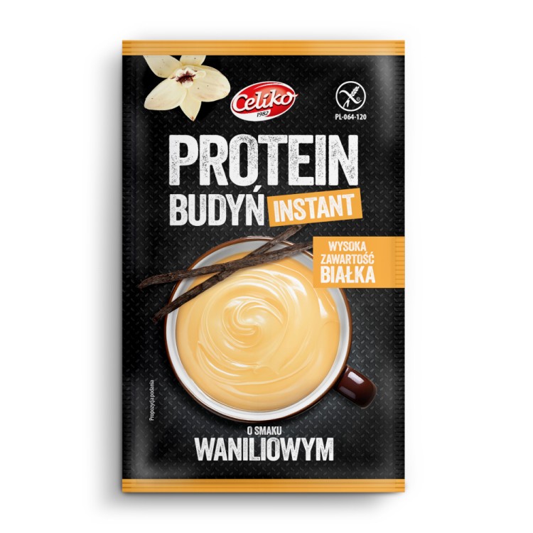 Budyń proteinowy instant o smaku waniliowym Celiko