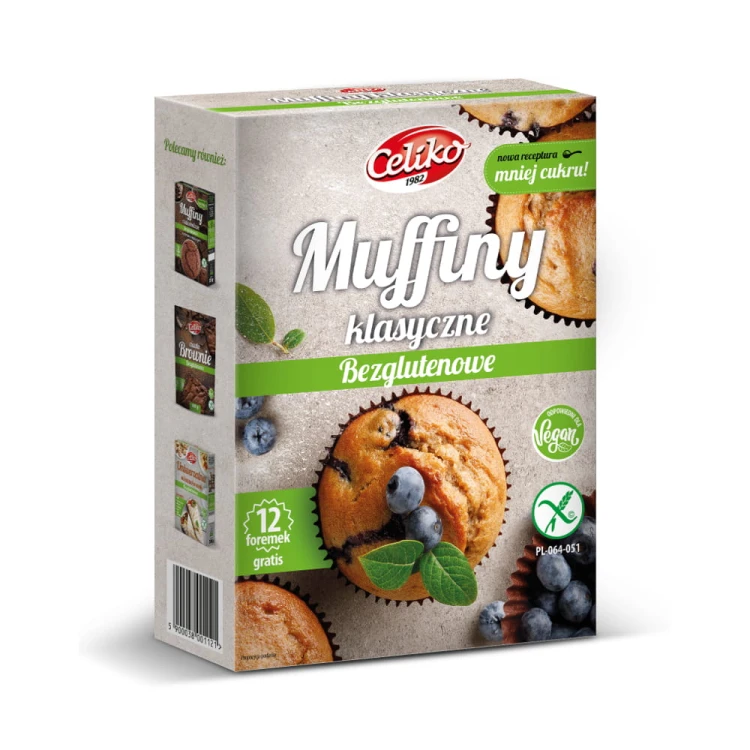 Muffiny klasyczne Celiko - koncentrat ciasta