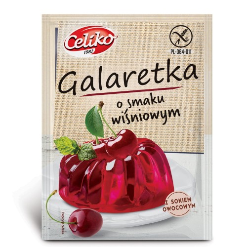 Galaretka o smaku wiśniowym Celiko