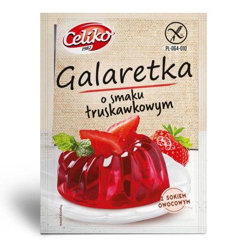 Galaretka o smaku truskawkowym Celiko