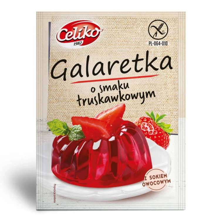 Galaretka o smaku truskawkowym Celiko