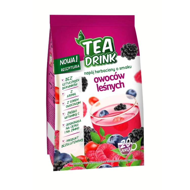 Tea Drink o smaku owoców leśnych - granulowany napój herbaciany