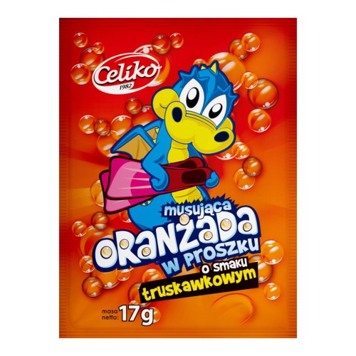 Oranżada w proszku o smaku truskawkowym Celiko