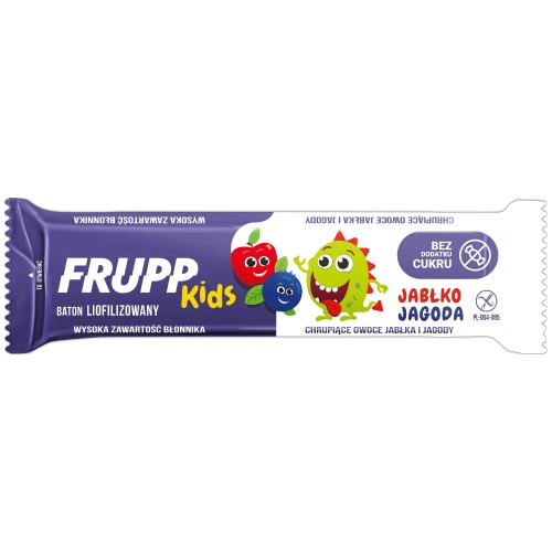 FRUPP Kids Jabłko-jagoda - baton liofilizowany