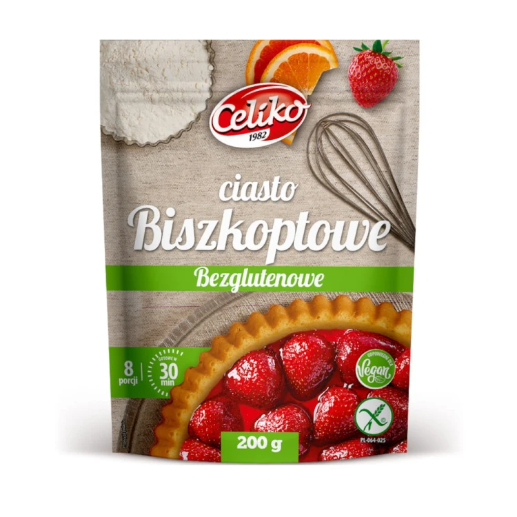 Ciasto biszkoptowe bezglutenowe Celiko