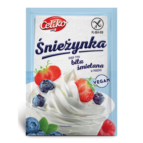 Śnieżynka - deser typu bita śmietana Celiko