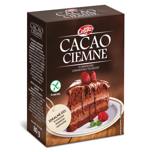 Cacao ciemne Celiko - 80 g - bezglutenowe